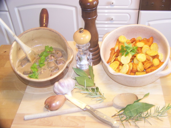 ROGNON DE VEAU A LA MOUTARDE ET VINAIGRE BALSAMIQUE